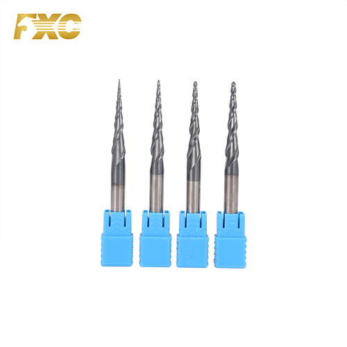 2 Flutes Solid Carbide Taper Ball Nose End Mill With Tialn Coating