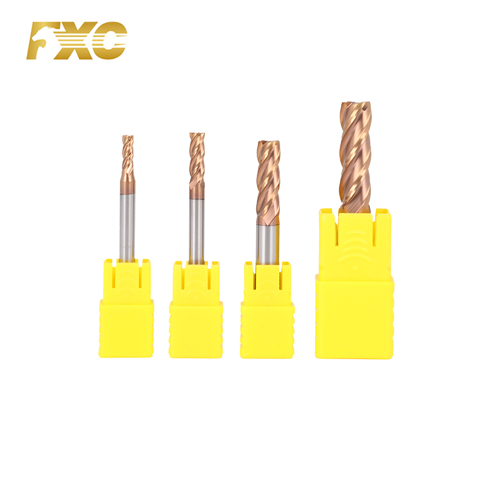 HRC55 Solid Square Milling Cutter Tungsten Carbide End Mill 4 Flutes